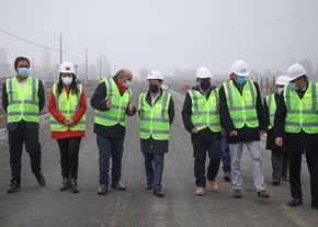 Ministro Juan Carlos García inspecciona ampliación de emblemática Carretera El Cobre Rancagua-Machalí