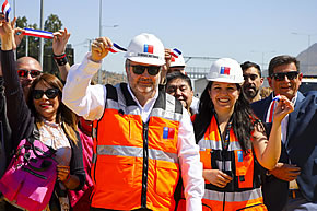 Subsecretario de Obras Públicas inauguró la más grande plaza de pesaje que se haya construido en la Ruta 5 Sur