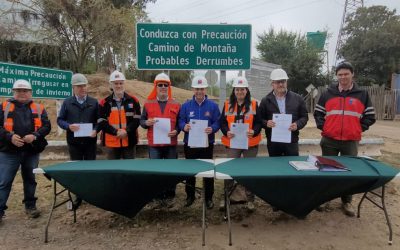 MOP O’HIGGINS HIZO ENTREGA DE TERRENO A EMPRESA QUE REHABILITARÁ EL CAMINO I-45 HACIA TERMAS DEL FLACO