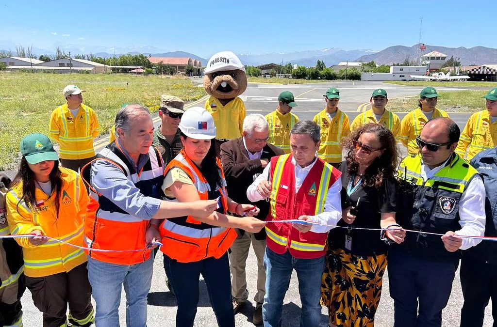 MOP Y CONAF INAUGURAN PLATAFORMA DE OPERACIONES EN AERÓDROMO LA INDEPENDENCIA DE RANCAGUA