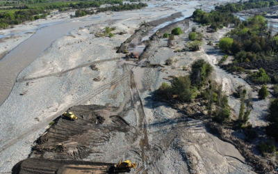 MOP O’HIGGINS INFORMA A AUTORIDADES AVANCE DE OBRAS DE DEFENSAS FLUVIALES EN RÍO CACHAPOAL