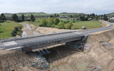 MOP O’HIGGINS INAUGURA PUENTES YERBAS BUENAS Y EL MONTE EN MARCHIGÜE