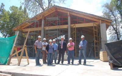 Un 70% de avance presenta construcción del Cuartel de Bomberos de El Huique