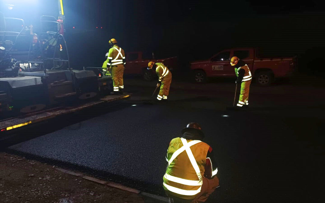 MOP O’HIGGINS EJECUTA TRABAJOS NOCTURNOS DE RECAPADO ASFÁLTICO EN RUTA H-210 DE RANCAGUA