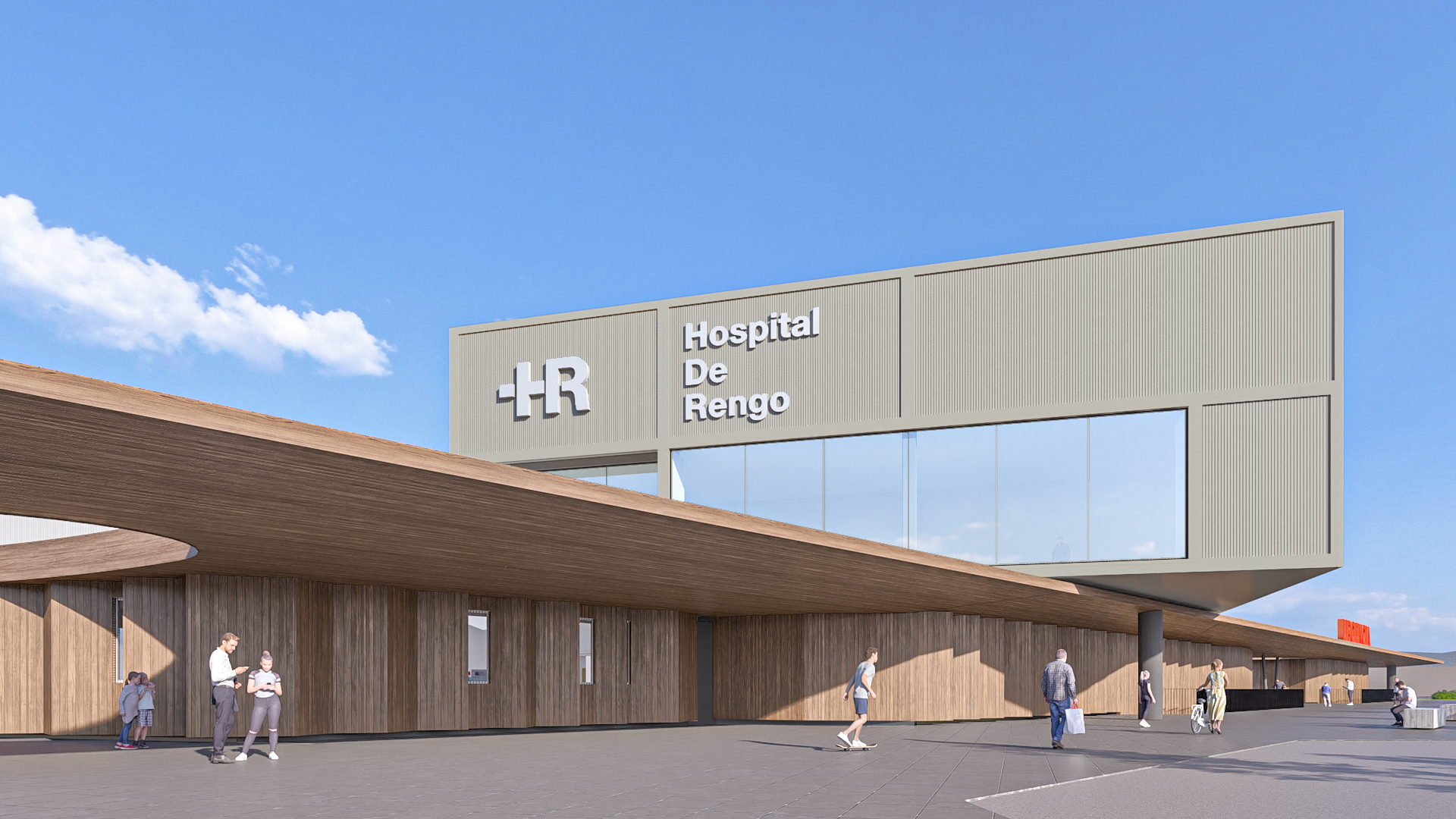 1 Render Hospital Rengo – Edificio Principal