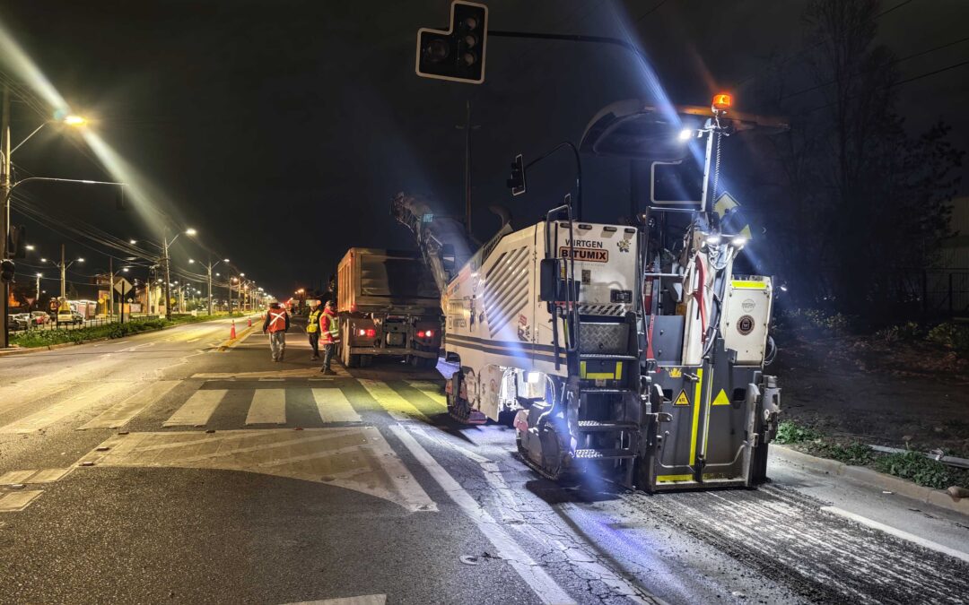 MOP O’HIGGINS EJECUTA TRABAJOS DE BACHEO ASFÁLTICO EN RUTA H-210 DE RANCAGUA