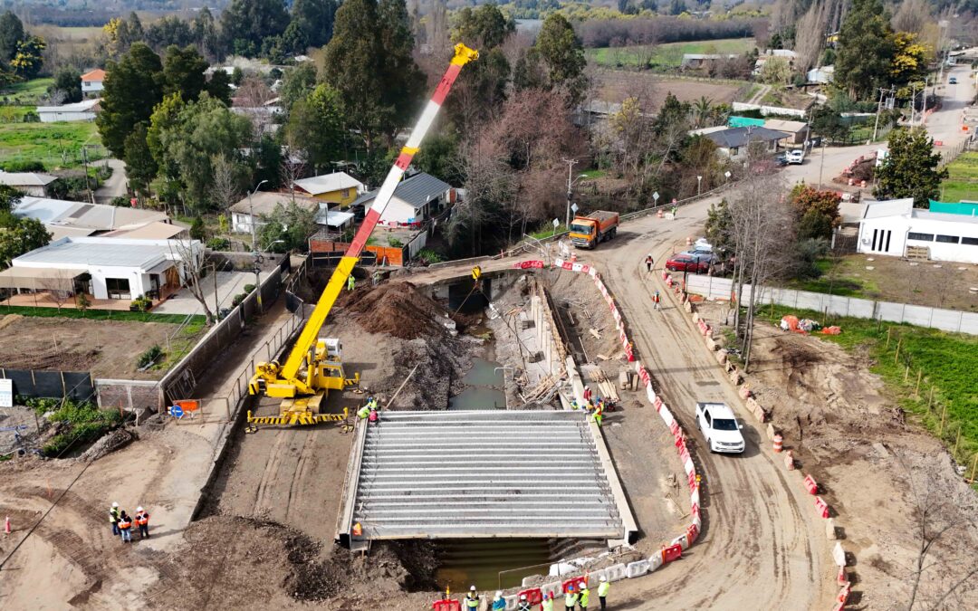 MOP O’HIGGINS EJECUTA IMPORTANTES OBRAS DE REPOSICIÓN DE PUENTES EN SANTA CRUZ